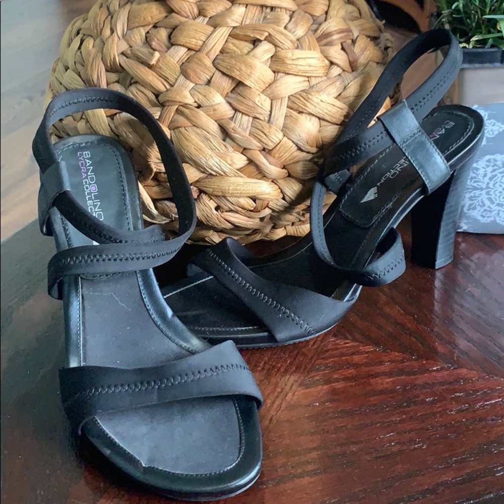 Bandolino black Lycra collection heeled sandals